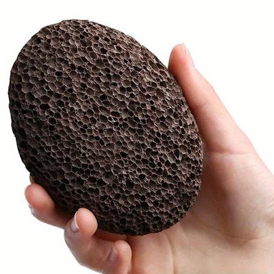 Pietra Pomice Vulcanica Naturale per Calli Pesanti, Rimuovi Pelle Morta per Piedi e Mani, Scrub Pedicure Non Profumato per Talloni Screpolati, Texture Porosa Marrone