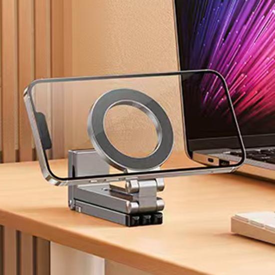 Yousheng Flexible Phone Tripod 360 Degree Rotation Magnetic Phone Stand Folding Phone Holder for Live Streaming Vlogs Selfies