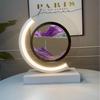 Chinese Landscape Flowing Sand Lamp: Creative Hourglass Decor for Desk, Living Room, Bedroom, or Wine Cabinet.