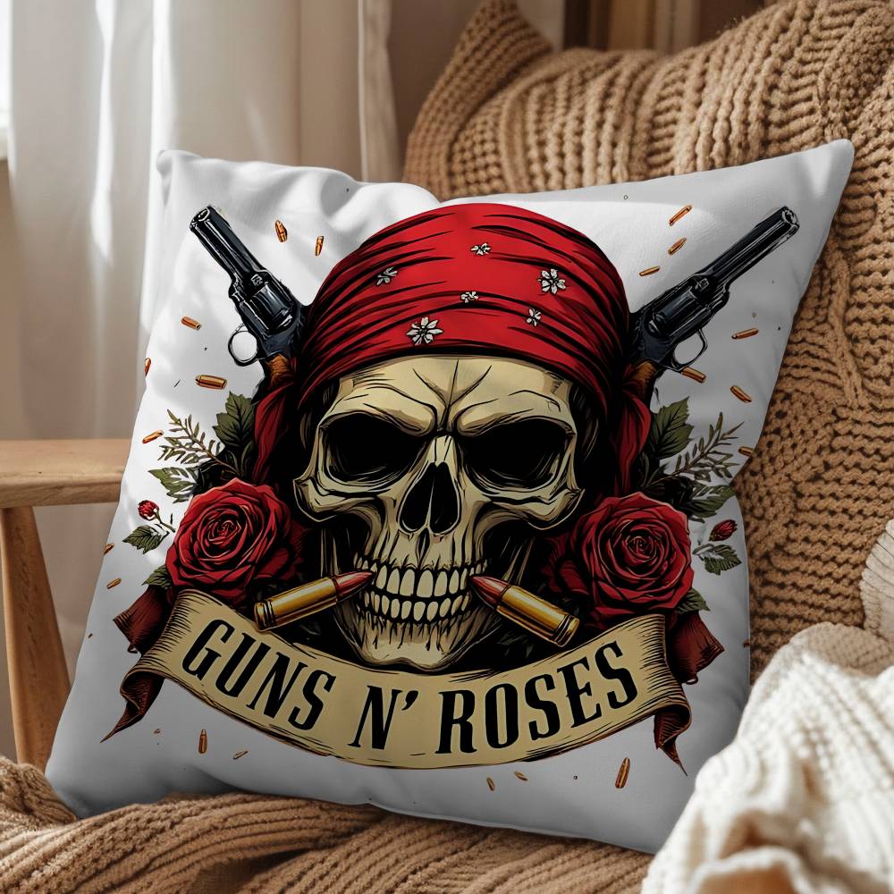 band Guns N Roses Appetite GNR pillow cover living room sofa cushion cover bedroom room bed pillow cover home decoration