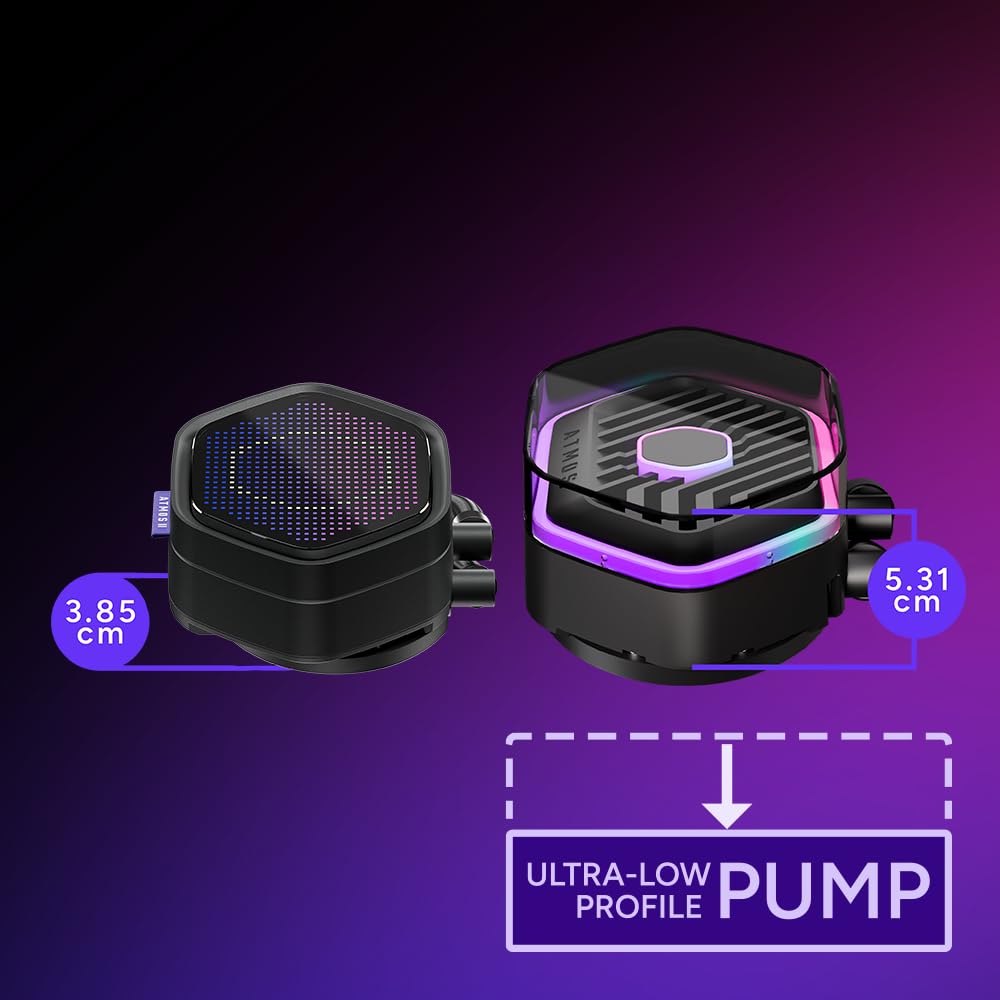 Cooler Master Ml 240 Atmos Ii Pixel Led 240mm Water Cooling Cpu Cooler Black Mpn