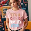 ITS A GOOD DAY TO RIDE Cycling Shirt Bike Riding Tshirts Bicycle Lover Bicycling Tee Women Daily Life Casual Cotton Tops