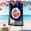 Asciugamano da Spiaggia Stampato FC Hansa Rostock, Asciugamano Grande Morbido Asciugatura Rapida per Spiaggia Campeggio Nuoto