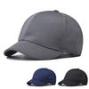 Summer Men Short Brim Baseball Cap Breathable Mesh Quick Dry Sun Visor Hat Solid Color Outdoor Man Trucker Caps