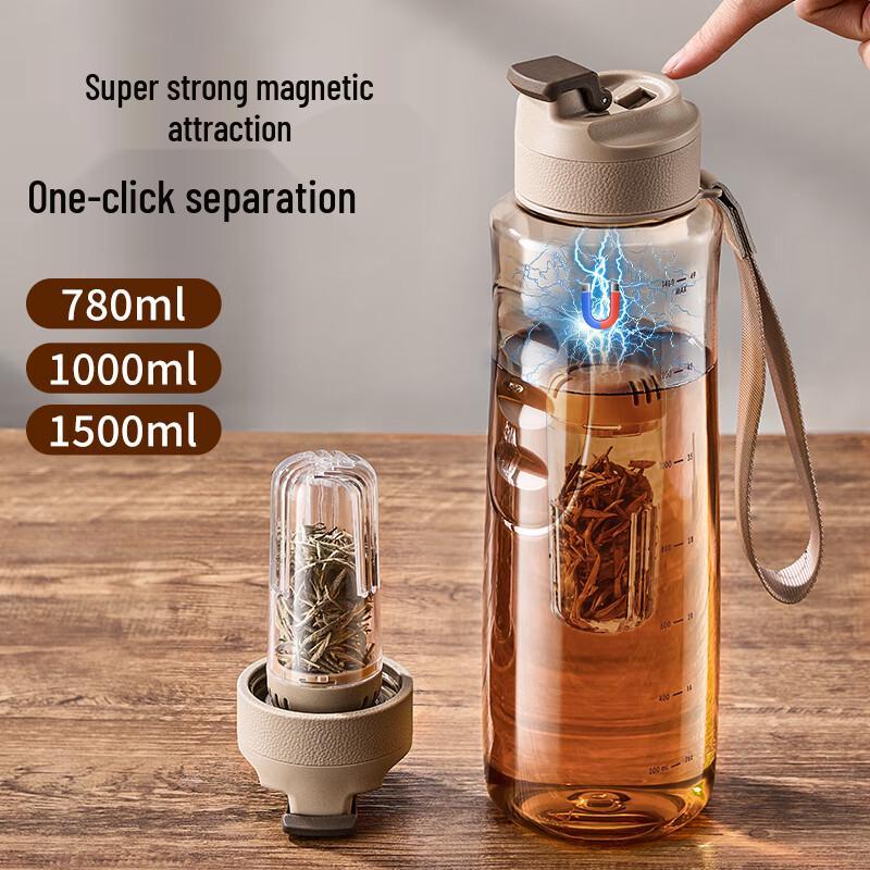 Cica Tritan Magnetic Tea Infuser Water Bottle