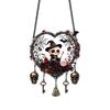Halloween Party Supplies Acrylic Love Heart Wreath Ornament, Cartoon Owl Ghost Witch Ornaments Skeleton Hanging Decor, Festive Decoration Pendant with