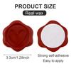60pcs Heart Wax Seal Stickers, Red Self Adhesive Envelope Seal Stickers Hexagon Self-adhesive Scrapbook Stickers for Wedding Par