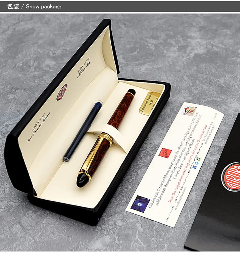 AURORA Fountain Pen Epsilon IPSILO Blue CT 14K Fine Nib F B13-CBF