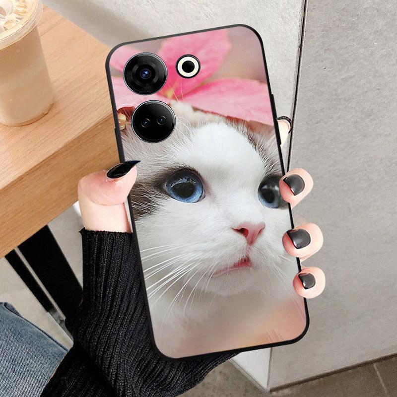 For Tecno Camon 20 4G Case Cover For Camon 20 Pro 4G Fundas Black Soft Silicone TPU Protective Phone Case Camon20 Shell Coque