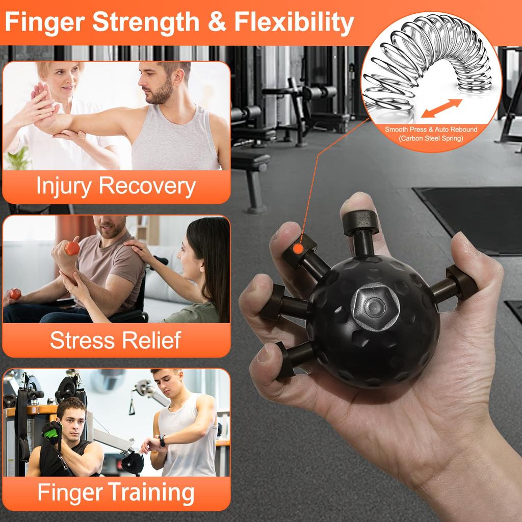 Finger Grip Strengthener,  Upgrade Hand Gripper Strengthener, New Hand Grip Strengthener Finger Exerciser Gripper Tool, Sili