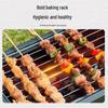Portable Stainless Steel BBQ Grill Set with Folding Rack for Outdoor Roasting