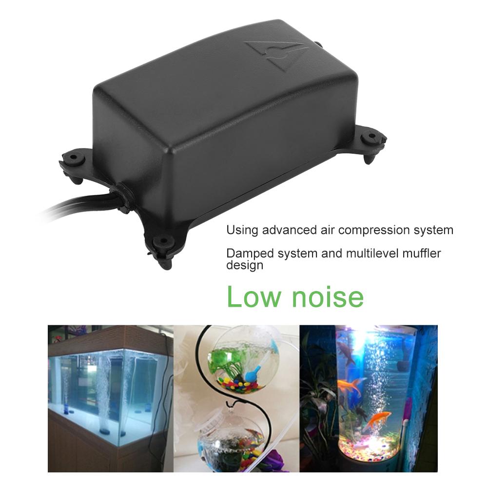 2W Small Fish Tank Mute Low Noise Increase Oxygen Air Pump Aquarium Supplies Accessory