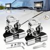 1/2 Pcs Steel Clamp Universal Off Road LED Work Light Bar Car Hood Pillar Mount Auto Repair Replacement Accessories Gear Kit Set
