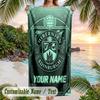 Beach Towel Hibernian FC Print Custom Name Text Soft Towel for Swimming Pool
