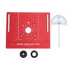 Router Table Insert Plate with Miter Guide Aluminum Alloy Woodworking Bench Flip Board for Trimming Red MM Inch Scales