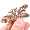 Rhinestone Bee Insect Brooches Vintage Metal Pin Scarf Clip Clothes Accessories