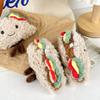 Plush Sandwich Sweet Doll Cute Taco Design Keychain Made With High Quality Pp Cotton