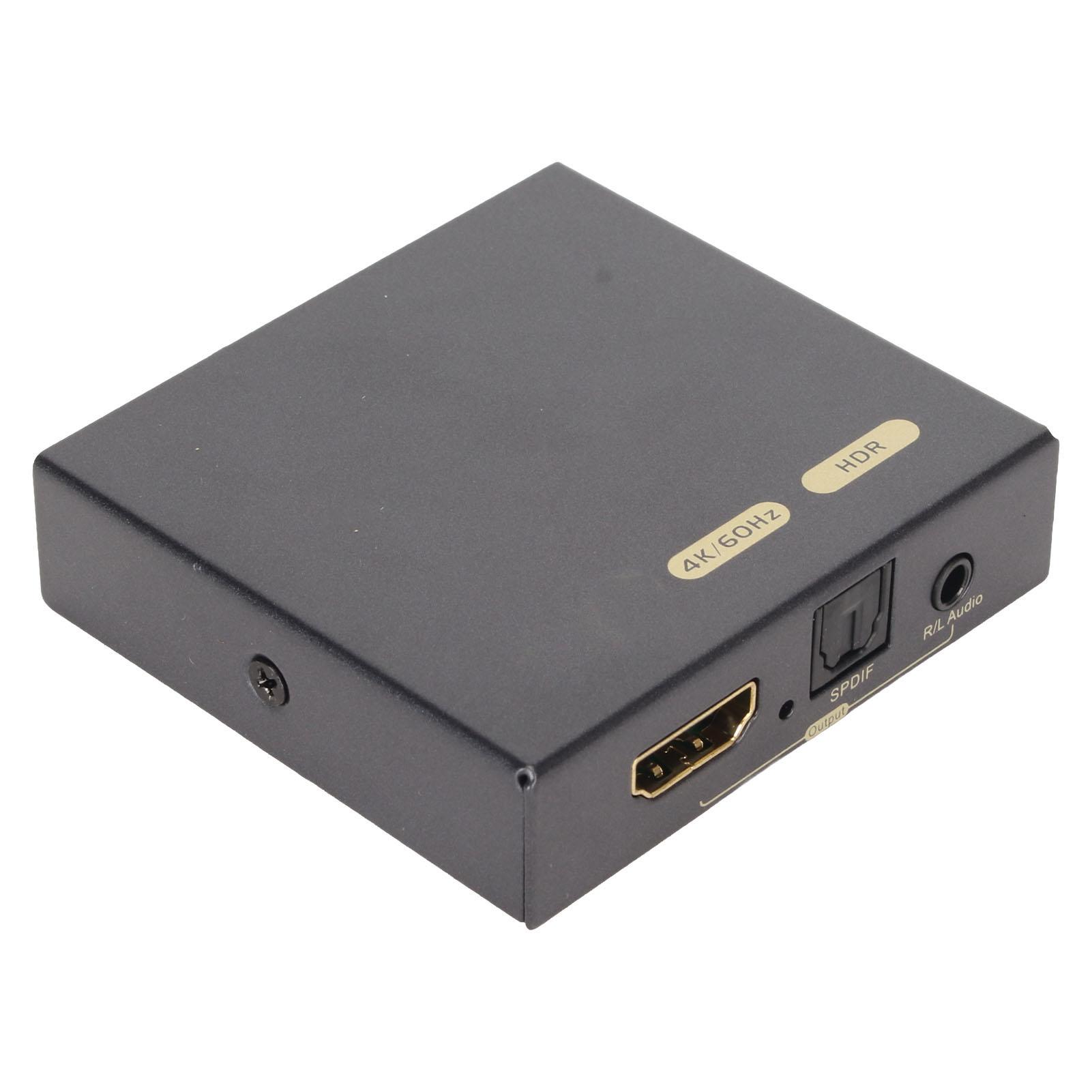 

HD мультимедийный интерфейс Sound Extractor версии 2.0 4K 60 Гц оптический 5.1-канальный на 3,5 мм звук US Plug