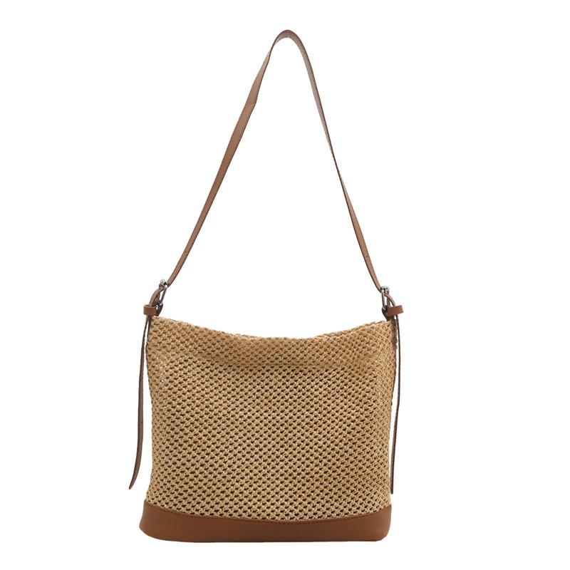 Summer Straw Bag Ethnic Style Armpit Bag Fashionable Simple Mother Bag Niche Versatile Shoulder Bag