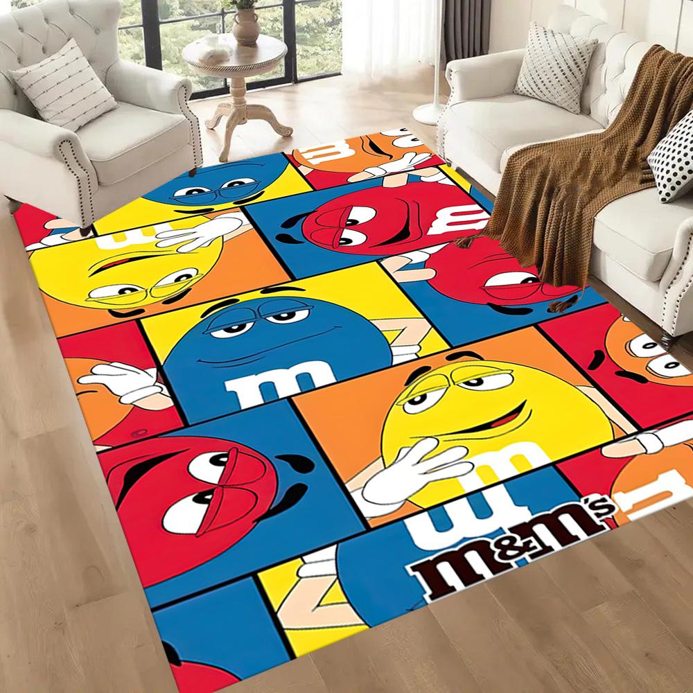 Colorful Characters Play Square rugs are a great choice for living rooms, bedrooms, home décor, and as gifts.