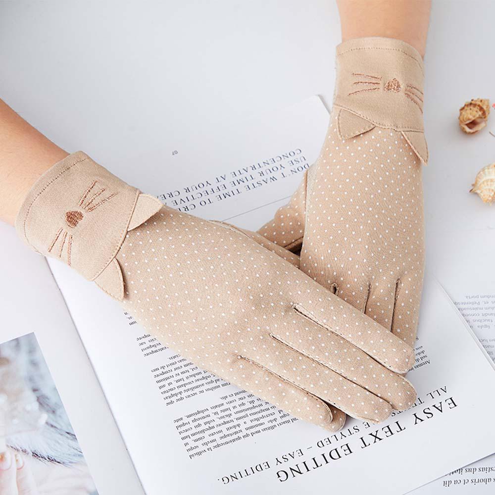 Elastic Driving Girls Summer Sun Protection Gloves Women S Mittens Cartoon Cotton Buy From 9 On Joom E Commerce Platform