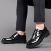 Fashion Men Oxfords Shoes Lace Up Busienss Genuine Leather Dress Shoes Outdoor Mens Casual Shoes fashionWork Shoes Men Flats