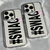 Custodia per Telefono Per iPhone 17 16e 16 15 14 13 12 11 mini Pro Max X XR XSMAX 8 7 Air Plus Trasparente Morbida HOT Clmj Coreana SWAG