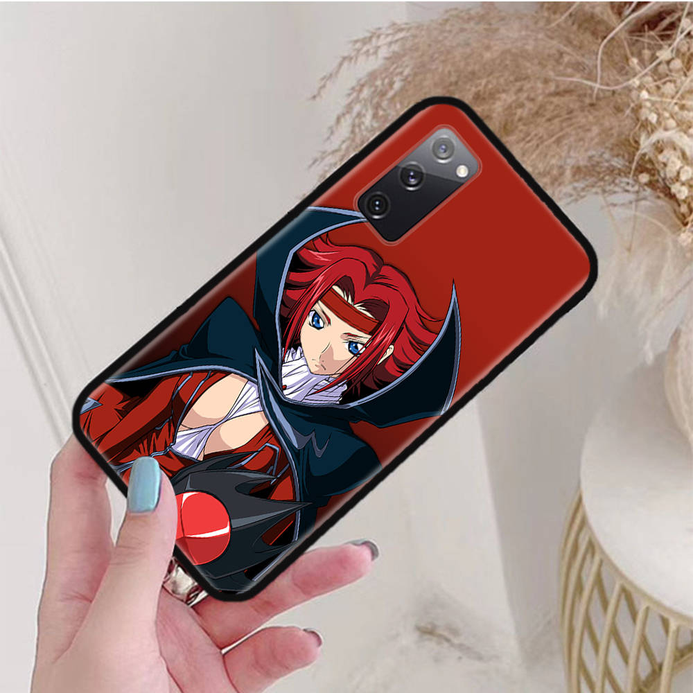 Black Case for Samsung Note 20 Lite S24 Ultra S23 A03 A05 A06 A11 A71 A15 A16 A13 A24 A25 A33 A52 A53 A50 M55 M35 Plus W-60 Code Geass