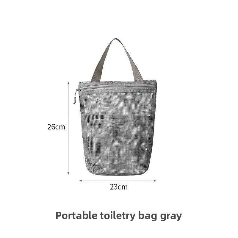 

Портативная полиэстеровая косметичка в японском стиле для путешествий и хранения косметики Toiletries Bag серый