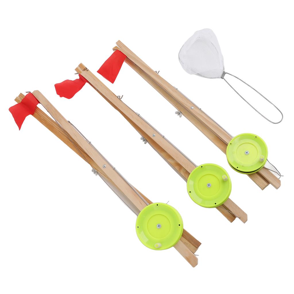 3Pcs Ice Fishing Flag Ice Fishing Tip Up Flag Replacement for Outdoor Winter River