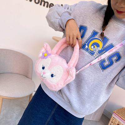 Cute Cartoon Plush Bag Girl Heart Cute Little Fox Big Face Shoulder Bag Hand Bag Girl