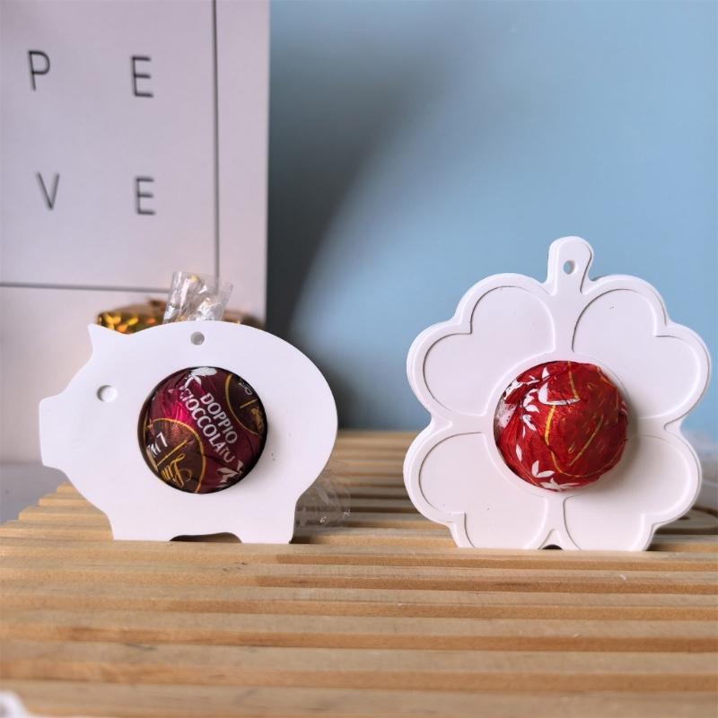 Pendants Silicone Mold Keychains Resin Mold Four Leaf Clovers Epoxy Mold for Casting Chocolate Holders Home Decors