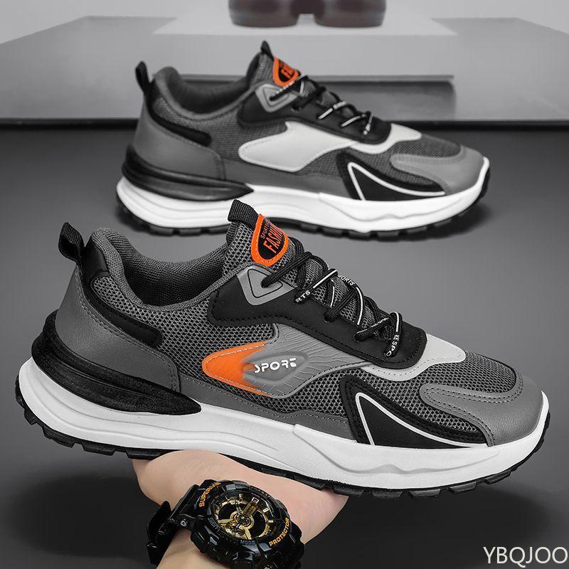 Simple Comfortable Sports Shoes Men Spring Summer Breathable Mesh Sneakers Casual Anti Slip Soft Soled Running Shoes