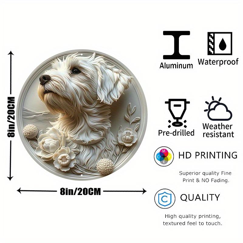 

Кусок 8x8 дюймов (20см X 20см) алюминиевая металлическая табличка, 2D плоская круглая табличка-венок, украшение для общежития на День святого Валентина чёрный