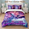 Bedding Set 1 Duvet Cover 2 Pillowcases Lady Gaga Print Soft Bed Linen Bedroom Decor