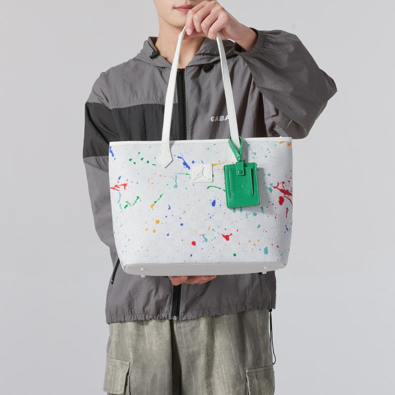 New Jordan Polyester Shoulder Bag Regular Unisex White JD2513017AD-001