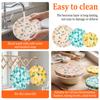 3Pcs Beeswax Bowl Cover Reusable Cotton Bowl Cap with Elastic Rim Breathable Micro Seal Sourdough Cover for Kitchen Food Storage
