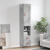 VidaXL Highboard Concrete Grey 34.5x34x180 Cm Engineered Wood 3200237