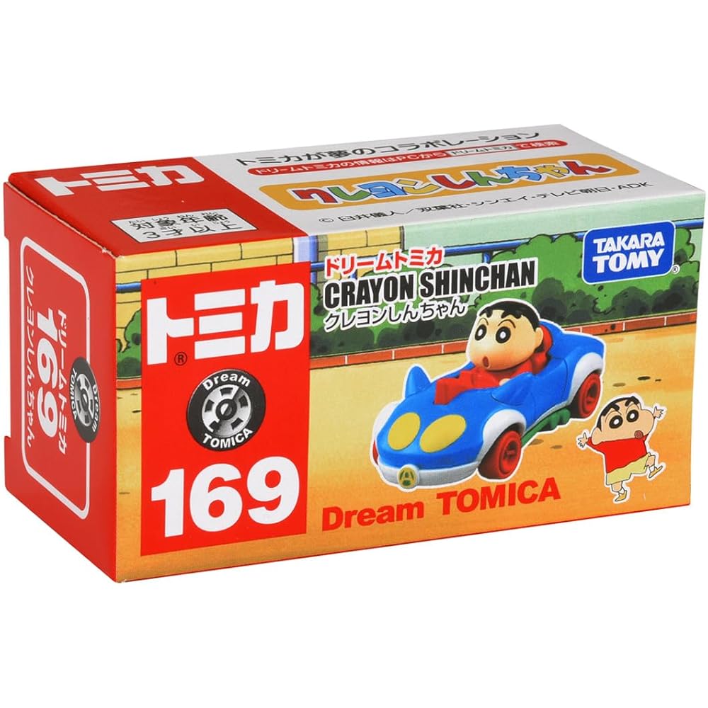 Takara Tomy Tomica Dream Tomica No.169 Crayon Shin-chan Mini Car Toy for Ages 3 and Up