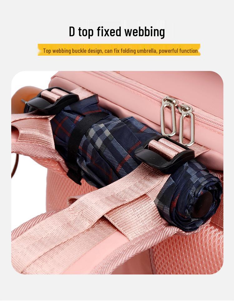 Women's Lightweight Large-Capacity Business Backpack with Shoe Compartment for Travel, Hiking, and Laptop