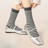 Women Spring New Striped Cotton Breathable Deodorant In The Tube Pile Socks