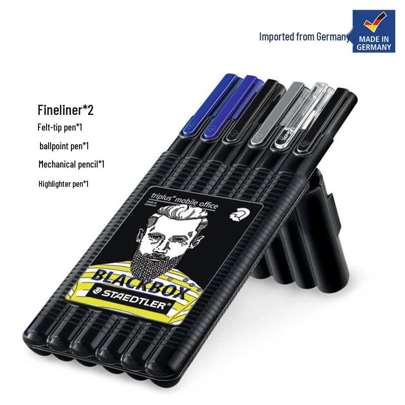 STAEDTLER Fluorescent Pen, Ballpoint Pen, and Mechanical Pencil Set Fluorescent Pen Set