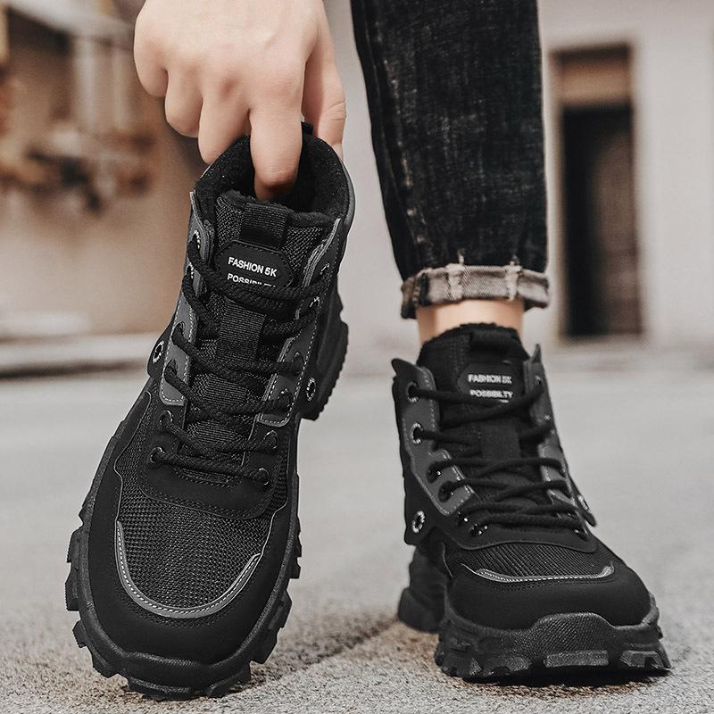 Winter new high-top velvet warm outdoor leisure sports Martin boots tide KSM cotton