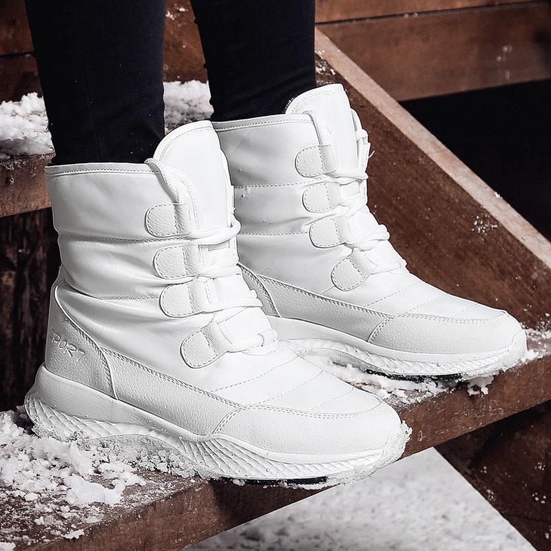 Winter Ladies Snow Boots Plus Velvet Cotton Shoes Warm Women's Boots 36-42