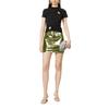 AmyLynn Womens/Ladies Metallic Faux Leather Mini Skirt
