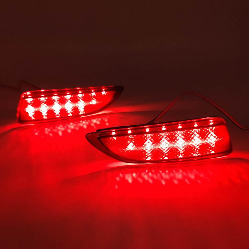 1 Pair Car LED Rear Bumper Reflector Light For Toyota Corolla 2011 2012 2013 For Lexus CT200h Tail Stop Signal Brake Fog Lamp
