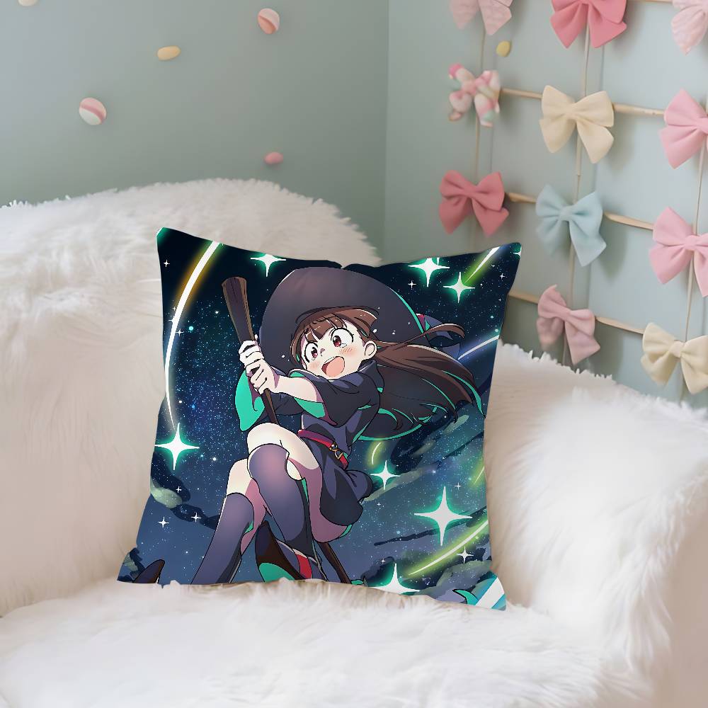 Little Witch Academia Kuddfodral Kudde Nordic Vintage Stil Kuddfodral Hem Vardagsrum Soffa Soffa Sittplats