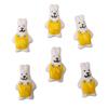 Lovely Ceramic Button Cartoon Ceramic Beads Cartoon Rabbit Puppy Button Beads DIY Jewelry Beads DIY Clothing Beads 1pc
