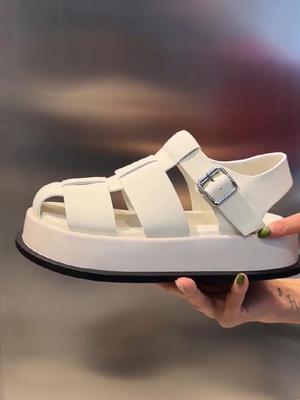 Frauen Sandalen Geschlossene Zehe Sommer Neue Frauen Römischen Sandalen Freizeit Dicken Sohlen Mode Gewebte frauen Schuhe Sandalen