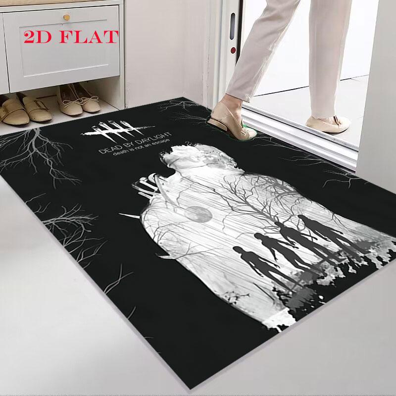 Tappeto Dead by Daylight per Soggiorno Camera da Letto Casa Decorazione Divano, Tappetino Antiscivolo per Giochi Bambini